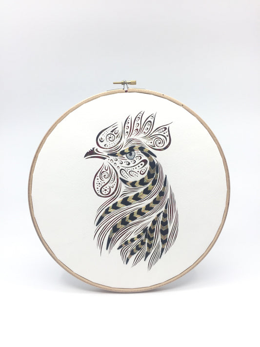 Rooster ( embroidery) ( order only)