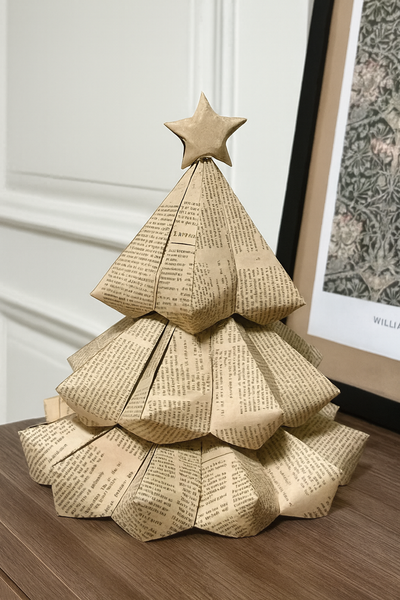 Origami Christmas Tree— Handmade paper Art Decoration
