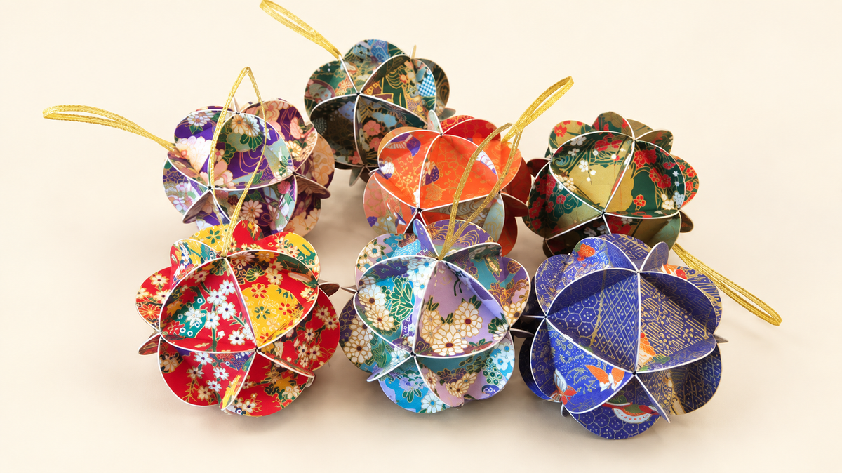 Chiyogami Paper Ornament – Handmade Japanese Paper Decoration