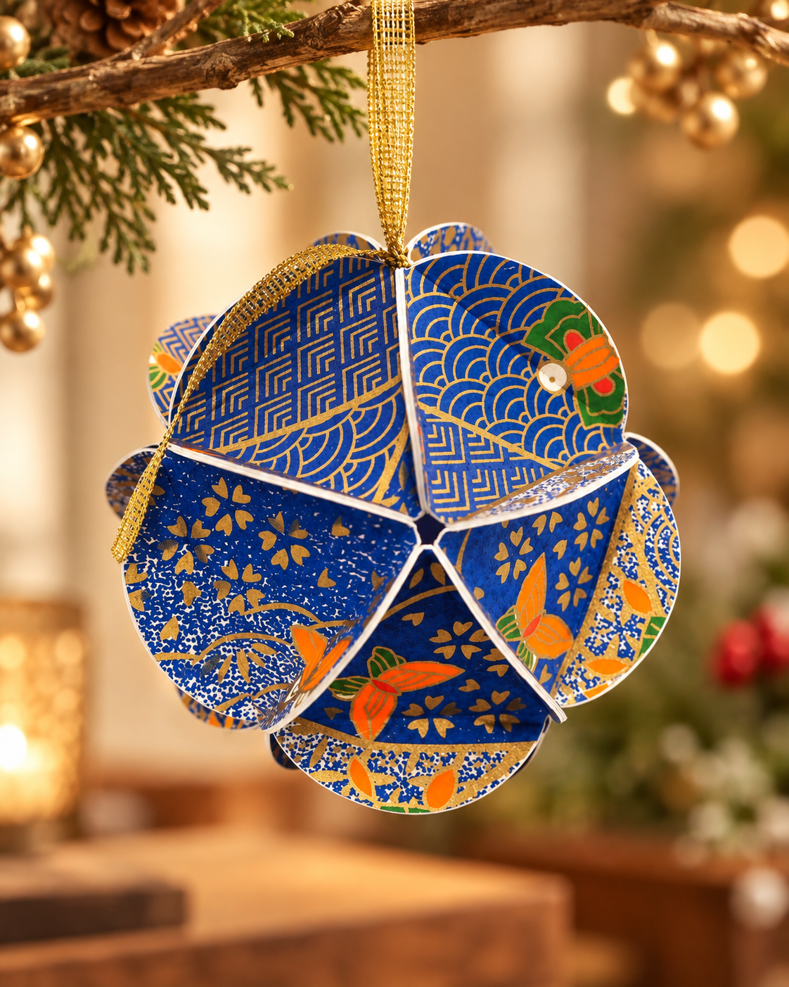 Chiyogami Paper Ornament – Handmade Japanese Paper Decoration