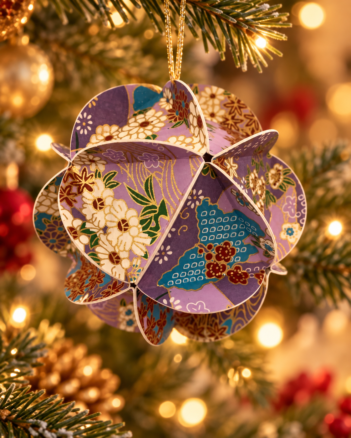 Chiyogami Paper Ornament – Handmade Japanese Paper Decoration