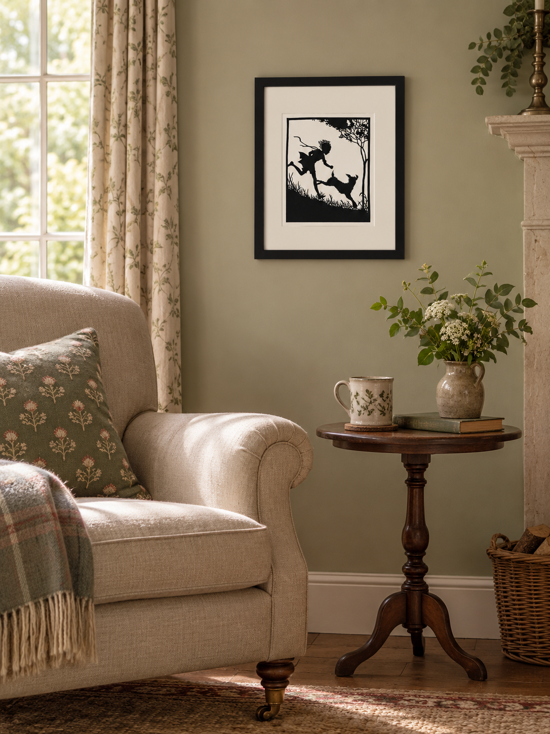 Childhood – Child & Dog | Original Hand-Cut Paper Artwork