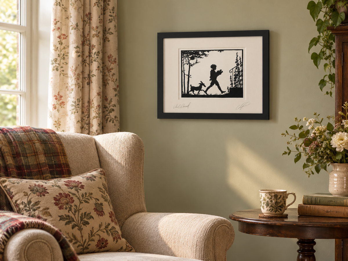 Childhood – My Little Companion | Original Hand-Cut Paper Artwork