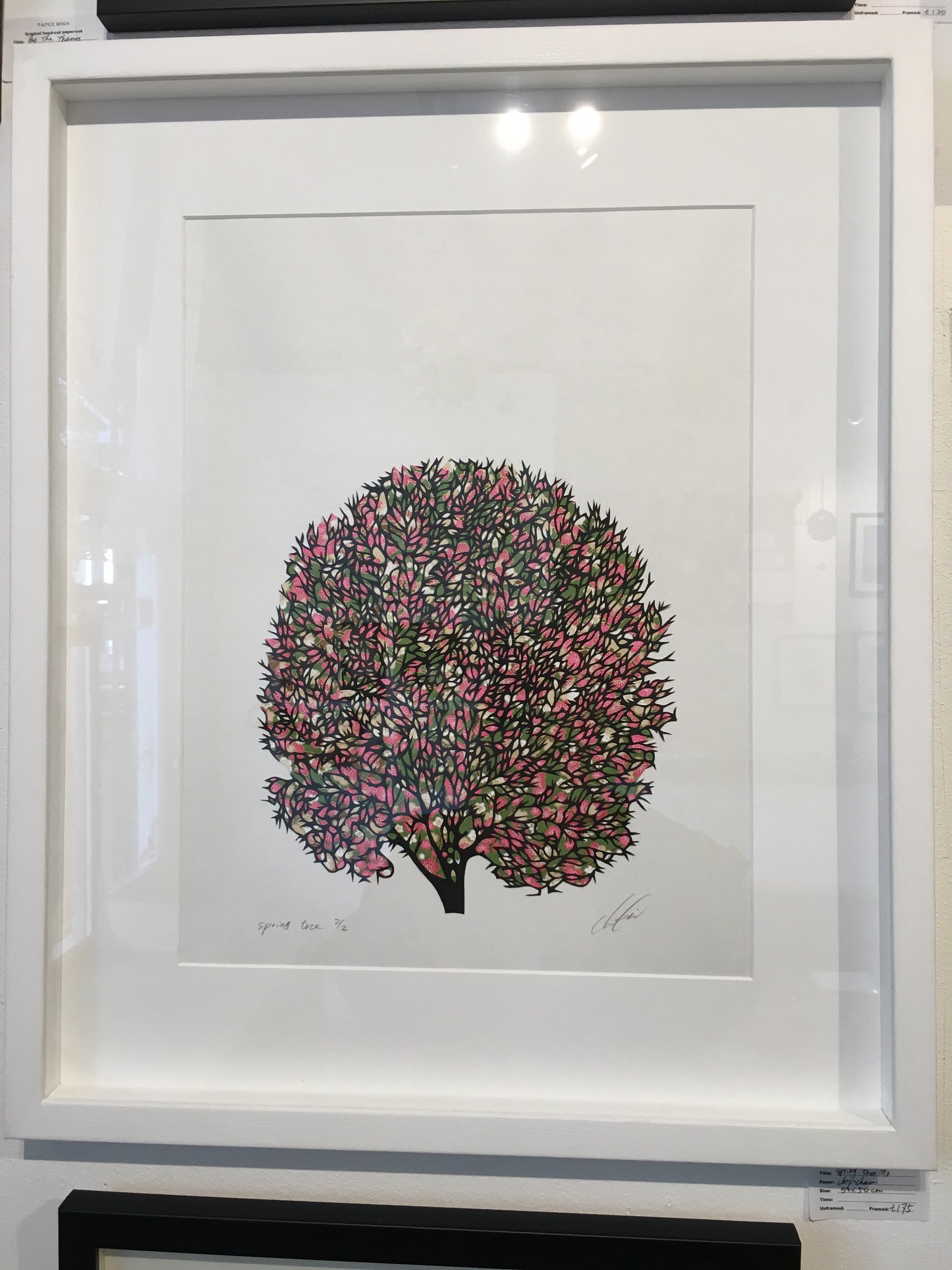 Spring tree  (available green background)