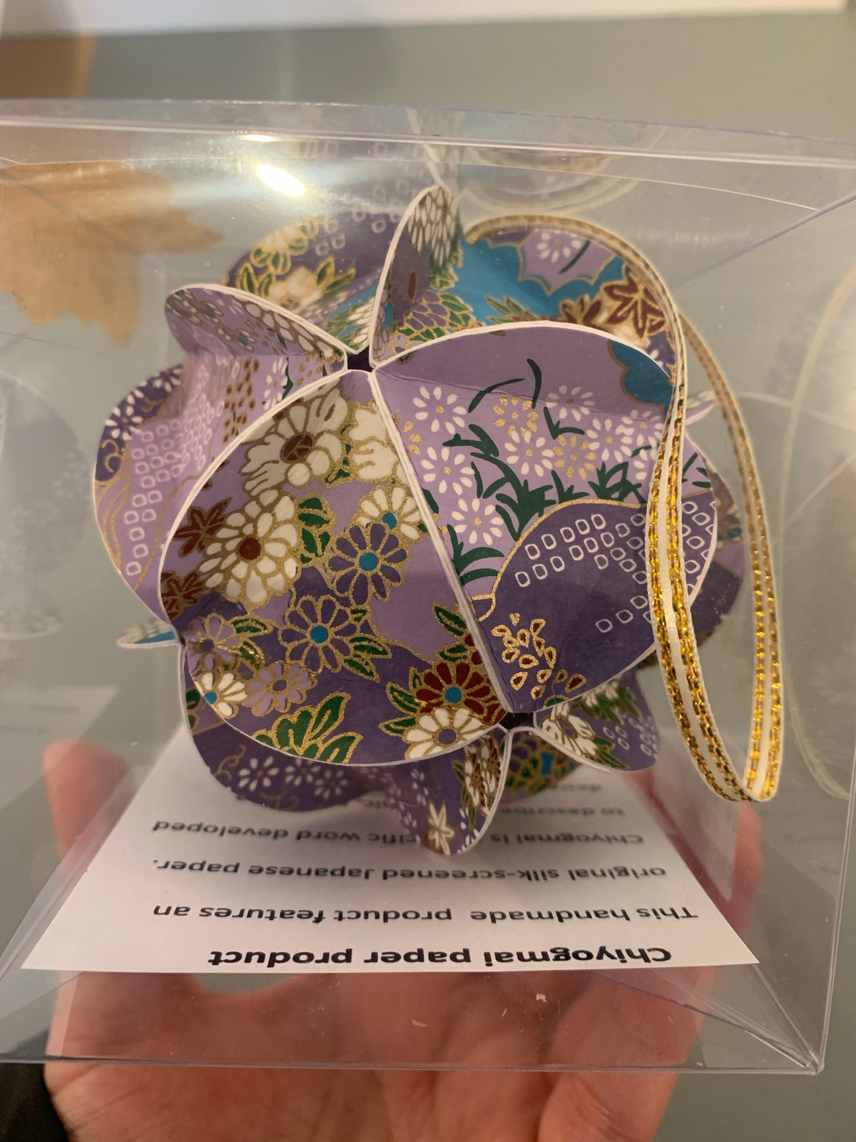 Chiyogami Paper Ornament – Handmade Japanese Paper Decoration