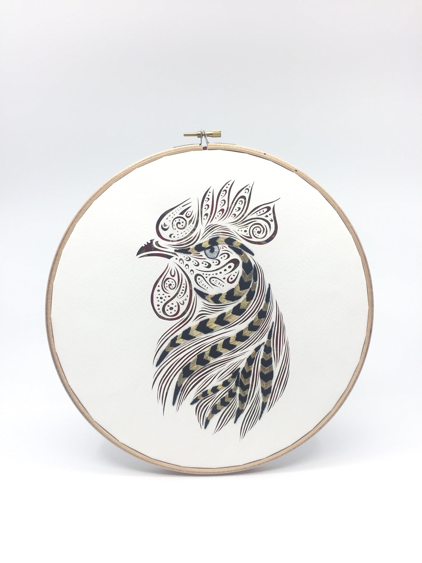 Rooster ( embroidery) ( order only)
