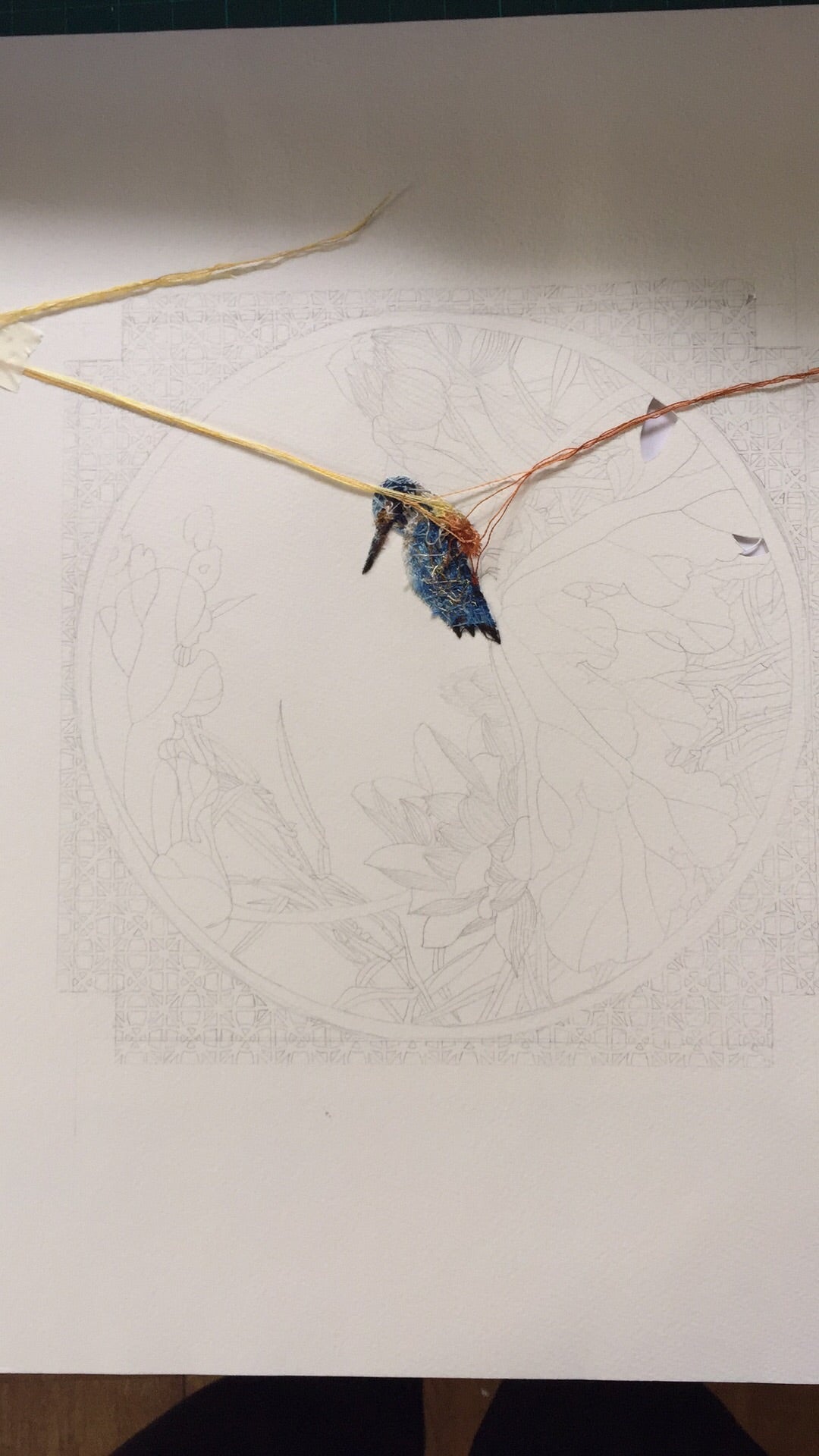 Moonlight over the lotus pond (one off)
