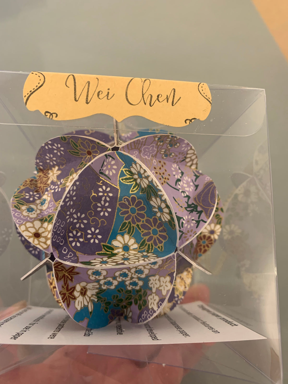 Chiyogami Paper Ornament – Handmade Japanese Paper Decoration
