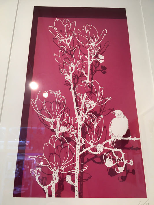 Magnolia & titmouse